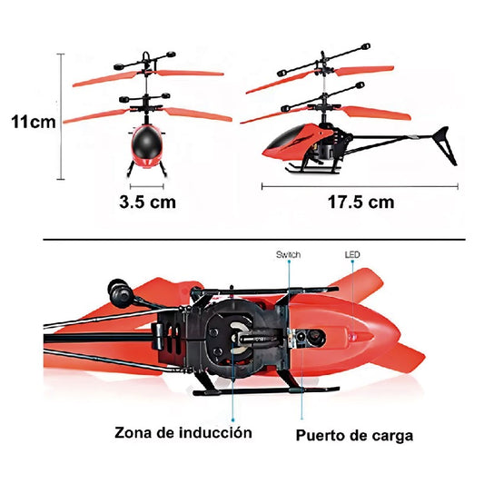 HELICÓPTERO ELÉCTRICO DE INDUCCIÓN