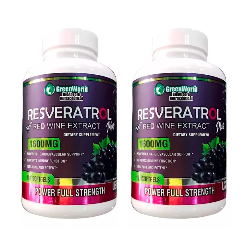 Resveratrol Green World - 100 Capsulas